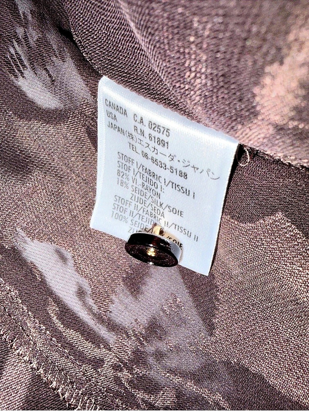 Escada Silk Sheer Floral Blouse Size 44 - Picture 4 of 5
